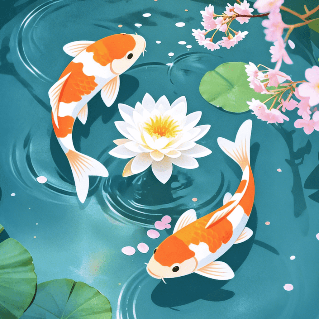 桌面锦鲤壁纸